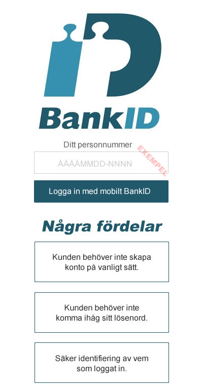 Integrera BankID
